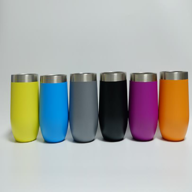 12 oz wine tumbler Double wall stainless steel travel coffee mug