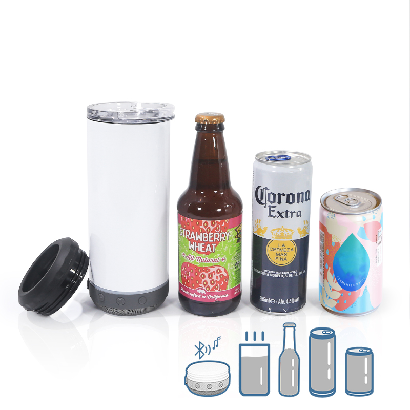 16oz 4 in 1 Bluetooth Speaker can cooler 